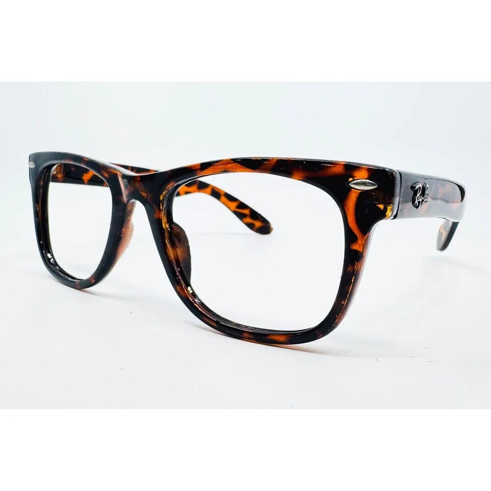 Ray-Ban Eyeglasses Unisex Tortoise RB8026 Wayfarer Square Frames Italy